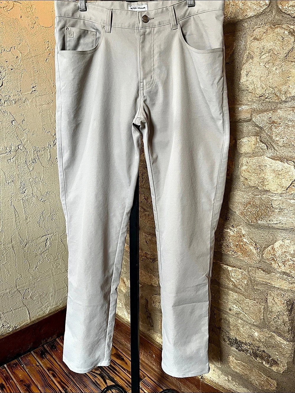 Peter Millar EB66 Performance Five-Pocket Pant Gray Waist 34/32
